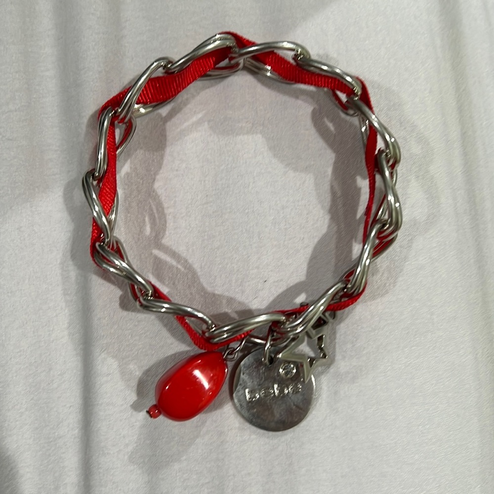 Bebe chain link bangle bracelet